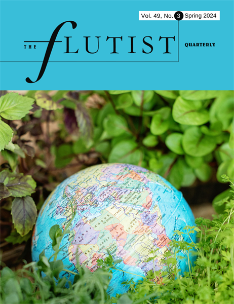 Spring 2024 FQ COVER - a globe sits in front of a grassy background.