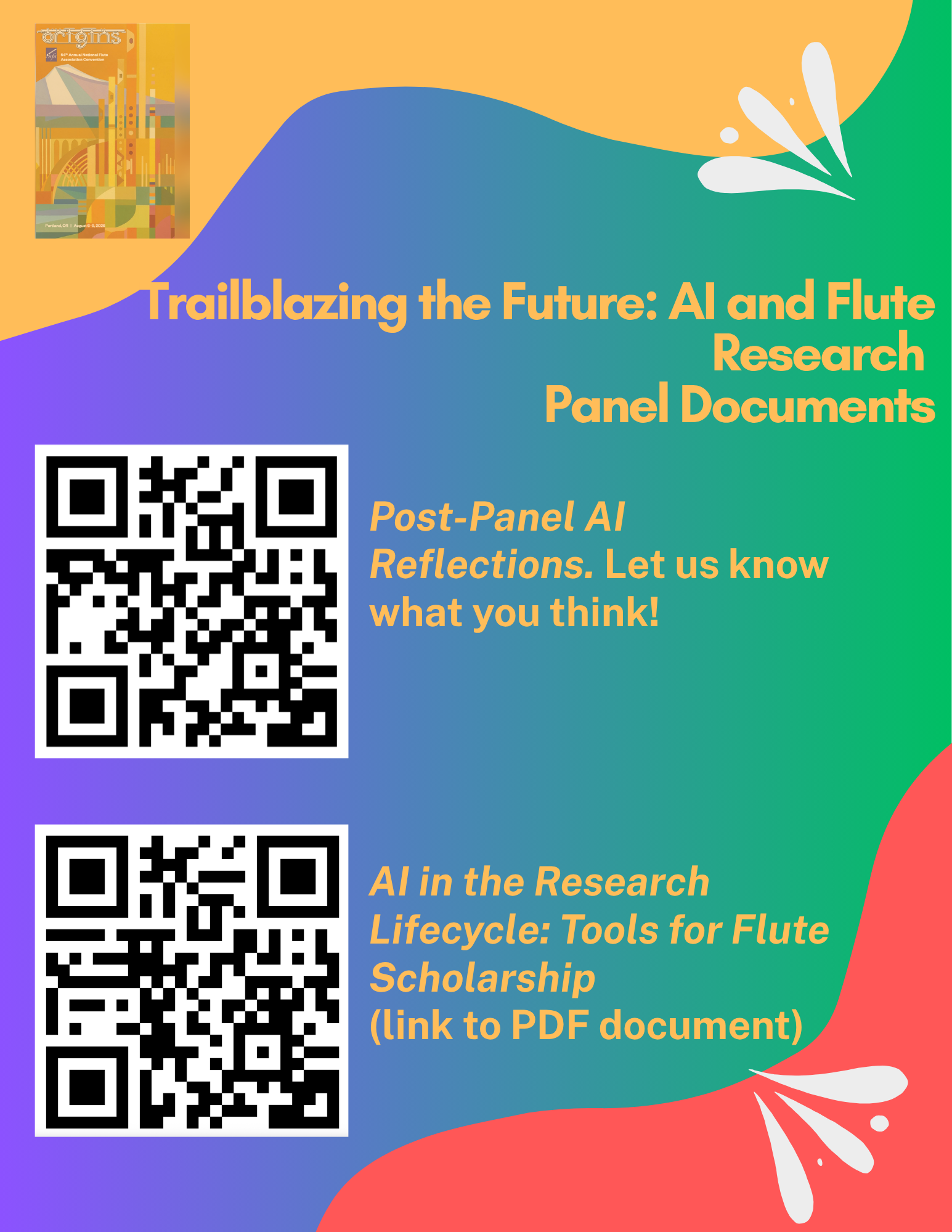 NFA Portland AI and Research Booth signage
