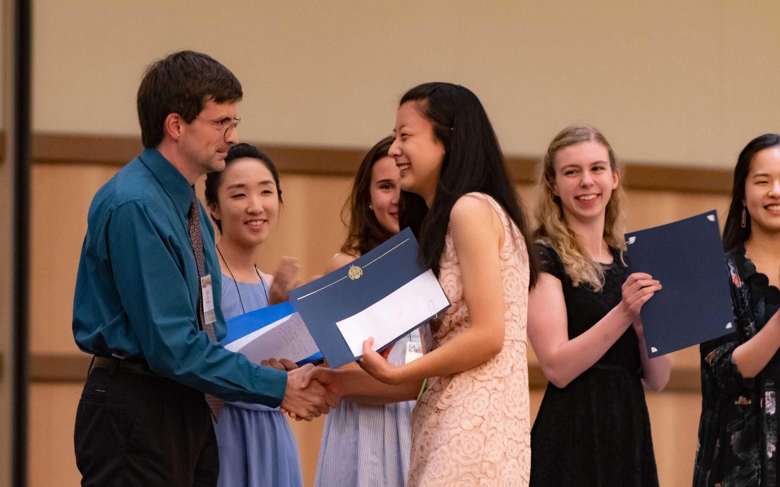 Irene Kim, winner HS Solo, w John Lane_16x9